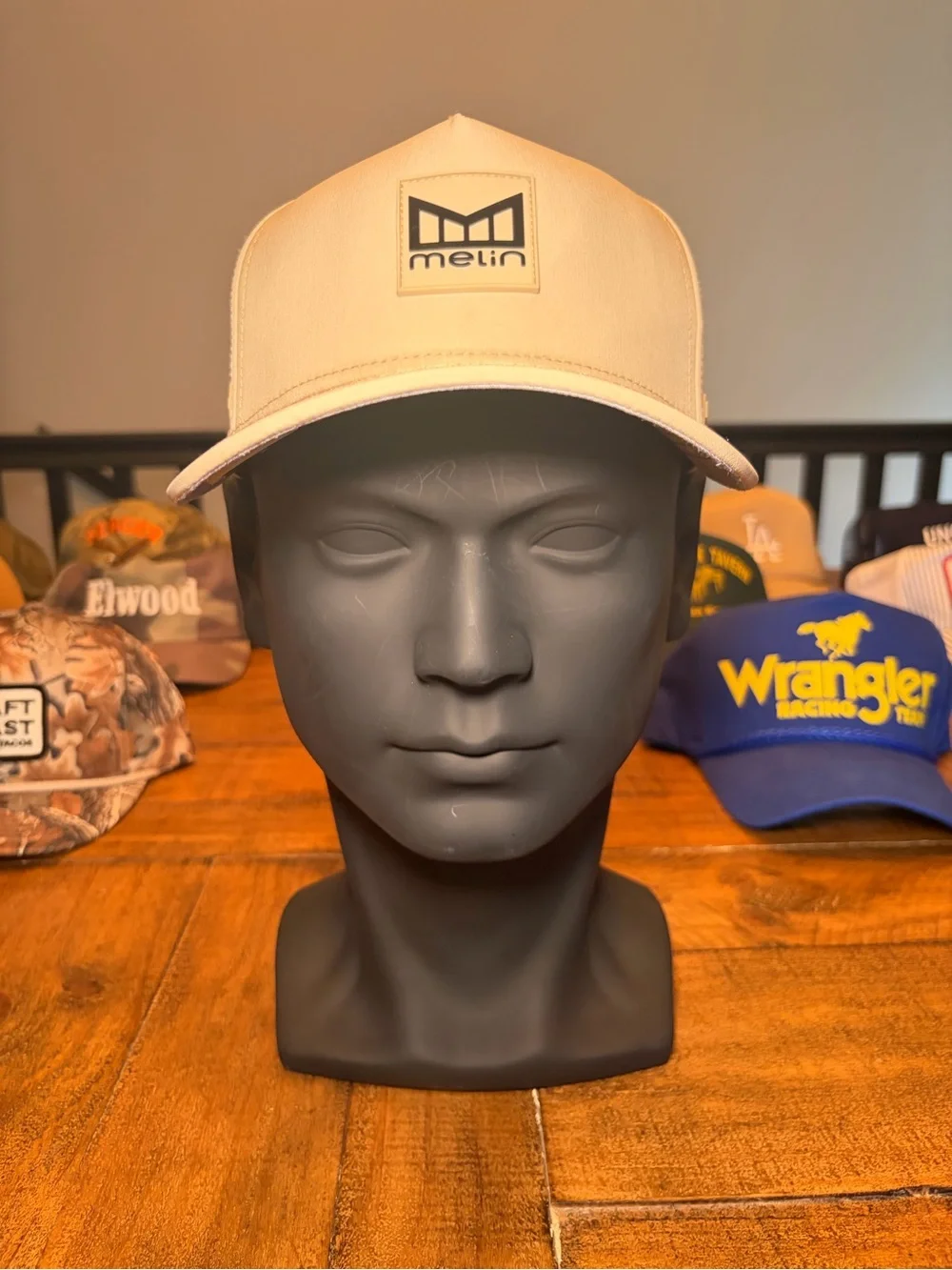 Melin Beige Logo Hat - Size Small